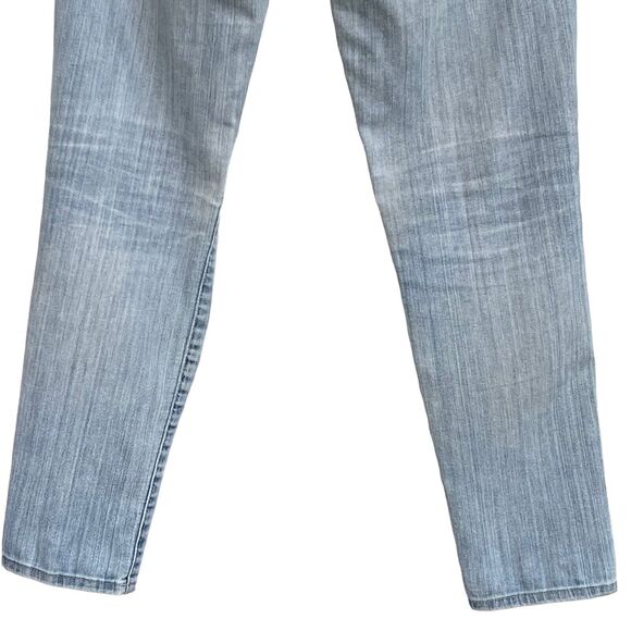 AG SZ 29 Stevie Ankle Jeans Slim Straight Distressed Rips Mid-Rise Pockets Blue - Picture 6 of 12